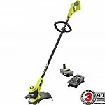 Home Depot -Ryobi ONE+ 18-Volt Li-ion Electric Cordless String Trimmer w/ 2.0Ah Battery & Charger $55 & More Up to 40% Off + Free Shipping