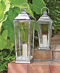 Ravello 22 in. Candle Tapered Lantern in Polish Silver $29.75 (Org $119)