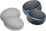 2 Google Home Minis or 2 Amazon Echo Dots (3rd Gen) $50
