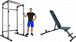 Progear 1600 Power Rack Cage + 1300 Adjustable Weight Bench $245.65