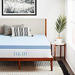 Lucid 3" Queen Gel Infused Memory Foam Mattress Topper $57 and more