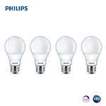 4-pk Phillips LED Dimmable A19 Light Bulb $7.82