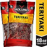 2× Jack Link’s Beef Jerky, Teriyaki, 9 oz. Bags $14 and more