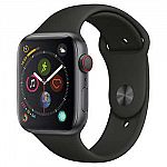 Apple Watch Series 4 GPS + 44mm Cellular with Black Sport Band $370
