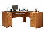 Realspace Magellan L-Shaped Desk, Honey Maple $95 and more + pickup only, YMMV