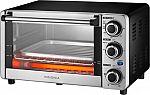 Insignia 1100W 4-Slice Toaster Oven (Stainless Steel) $20