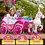Disney Princess Royal Horse and Carriage Girls 6V Ride-On Toy by Huffy $99