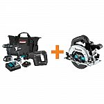 Makita 18V LXT Sub-Compact Brushless 3-Piece Combo Kit + Brushless Circular Saw $329