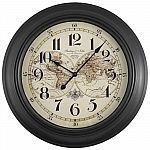 Sterling and Noble 11" Vibrant Neon Analog Wall Clock $8.90, Mainstays 15.5" Map Wall Clock $3.48 and more