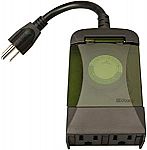 Woods Outdoor 24-Hour Plug-in Mechanical Timer with 2 Grounded Outlets $5.85 (Org $17)