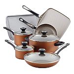 17-Piece Farberware Nonstick Cookware Set $34