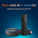 Fire TV Stick 4K bundle with 3rd Gen Echo Dot $47