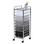Honey Can Do Rolling Storage Cart with 10 Shaded Drawers $20.67