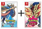 Nintendo Switch Pokemon Sword and Shield $89 , Sword or Shield $48 Each
