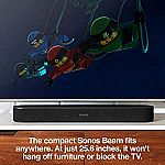 Sonos Beam Smart TV Sound Bar $299