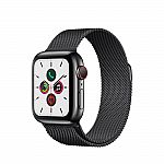 Apple Watch Series 5 GPS + Cellular, 40mm Stainless Steel Case  Milanese Loop $561