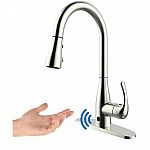 Flow Motion Activated Pull-Down  Sprayer Kitchen Faucet w/ Motion Sensor $109 (56% Off) + Free Shipping