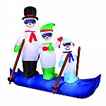 6' Holiday Time Yard Inflatables Snowmen on Skis $17.90 and more