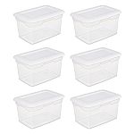 6-Pack Sterilite 20 Qt./18.9 L Storage Box $14.67