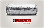 $50 Chipotle Gift Card $42.50, $60 Panera Bread $50 & More