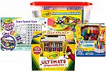 Crayola: 100-pc Creativity Kit + 152-Ct Crayons + 50-Ct Pip Squeaks Tower + Space Sparkle Signs Glitter Dots $35.41