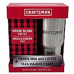 Craftsman Travel Mug + 12-oz Coffee Gift Set $5 (75% Off)