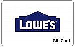 $100 Lowe's Gift Card $42.50 and more