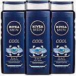 NIVEA Men Cool 3-in-1 Body Wash 16.9oz (Pack of 3) $7.98