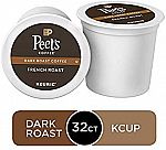 32Ct Peet's Coffee French Roast K-Cup $8.24