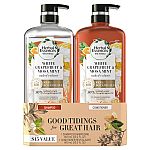 2-Pk 20-oz Herbal Essences bio:renew White Grapefruit & Mosa Mint Naked Volume Shampoo & Conditioner $5