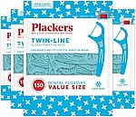 4-Pack Plackers Twin-Line Dental Floss Picks (150 ct/ Pack) $6.54 + $1 Reward w/ No-Rush Shipping 