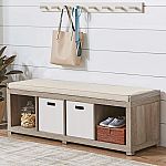 Better Homes & Gardens 4-Cube Organizer Storage Bench w/ Cushion $51.45