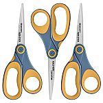 Westcott 8-Inch Titanium Non-Stick Straight Scissor, 3 Pack $8.90