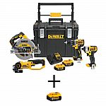 4-Tool DeWALT 20-Volt MAX Li-ion Cordless Combo Kit $349 (55% Off) + Free Shipping