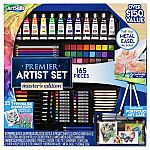 ArtSkills 165 Piece Premier Artist Set, Master Edition with Collapsible Easel $9.71