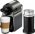Nespresso Inissia Espresso Machine with Aeroccino Milk Frother $100