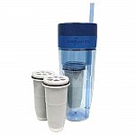 ZeroWater 26 oz. Portable Filtration Tumbler w/ 2 Replacement Filters $18