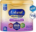 Enfamil NeuroPro Gentlease Infant Formula 20 oz (6 Pack) $100.49 and more