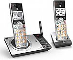 AT&T CL82207 DECT 6.0 Expandable Cordless Phone with Answering System w/ 2 Handset $34 (Org $53)