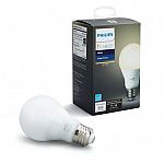 Philips Hue White A19 LED Bulb $10