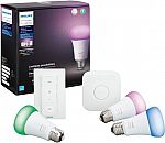 Philips Hue Color 3pk Starter Kit with Lightswitch (Multicolor) $120