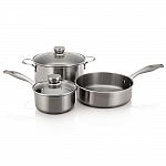 Frigidaire 5-Pc Stainless Steel Induction Capable Cookware Set with Lids $25.88