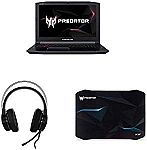 Acer Predator Helios 300 15" IPS Laptop (i7-8750H 16GB 256GB SSD GTX 1060) + Gaming Headset and Mousepad $956
