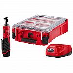 Milwaukee M12 12V Li-ion Cordless 3/8" Ratchet Kit w/ Packout Case + 1.5Ah Battery, Charger $99 (45% off) & More + Free Shipping