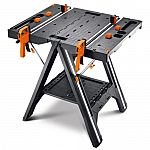 WORX WX051 Pegasus Folding Work Table and Sawhorse $69 (Open-Box)