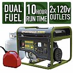 Sportsman 4,000/3,500-Watt Dual Fuel Powered Portable Generator $279 and more