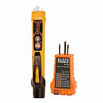 2-Piece Klein Tools Non-Contact Voltage Tester w/ Flashlight & Outlet Tester Set $19.88