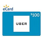 Uber Gift Cards: $100 for $90, $50 for $45, $25 for $22.5 - Email Delivery