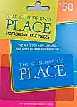 $50 The Children's Place Gift Card $40 