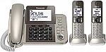 PANASONIC Corded / Cordless Phone System w/ 2 Handsets (KX-TGF352N) $48 (Org $90)